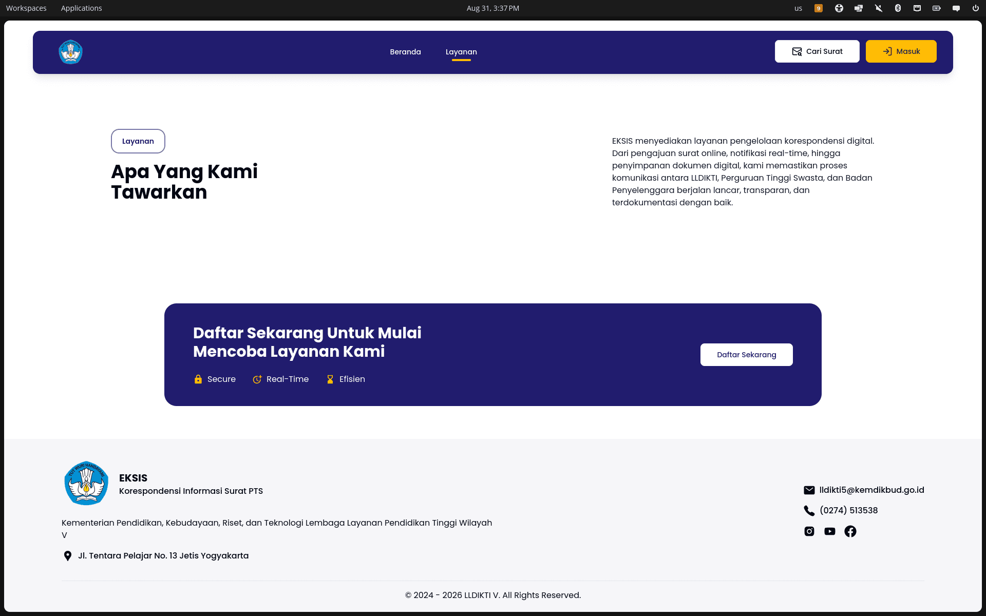 Eksis — Internal Letter & Disposition Management System — screenshot 3